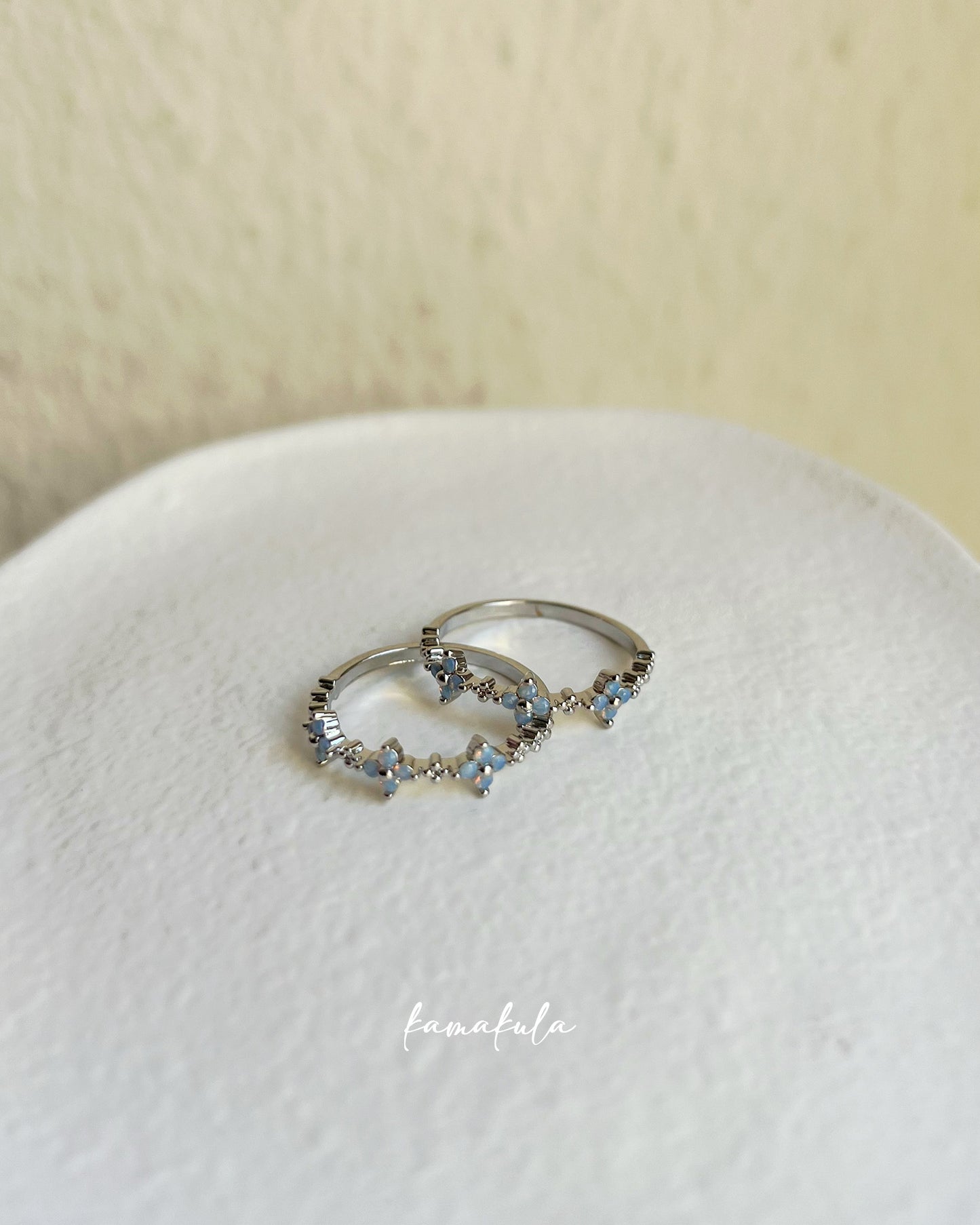 Blue Forget Me Not Ring