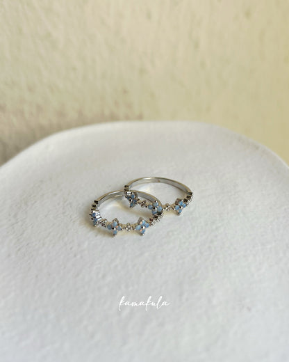 Blue Forget Me Not Ring