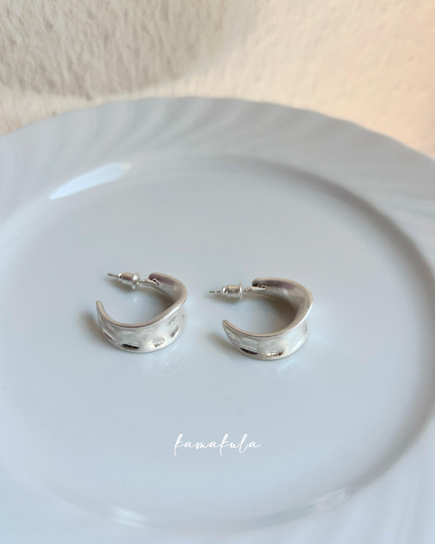 Chloe Chunky Half Hoops