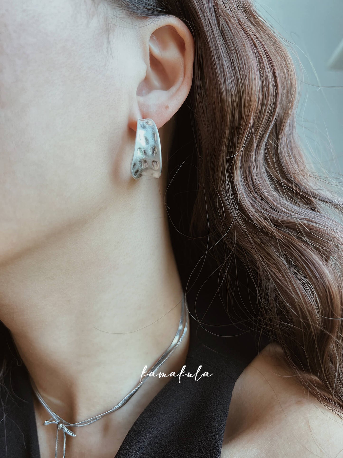 Chloe Chunky Half Hoops