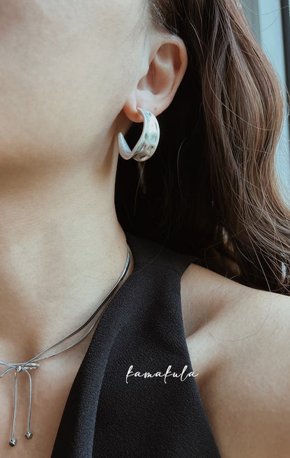 Chloe Chunky Half Hoops