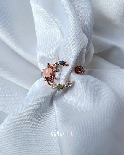 Crystal Moon Gem Ring