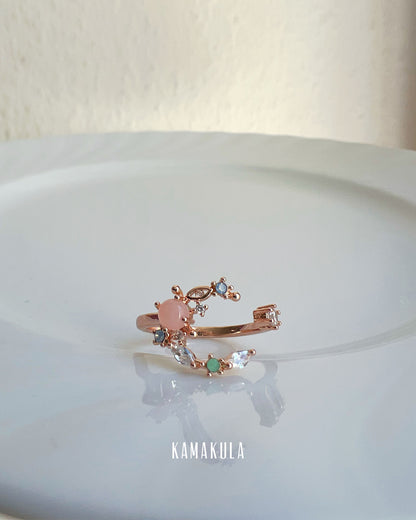 Crystal Moon Gem Ring