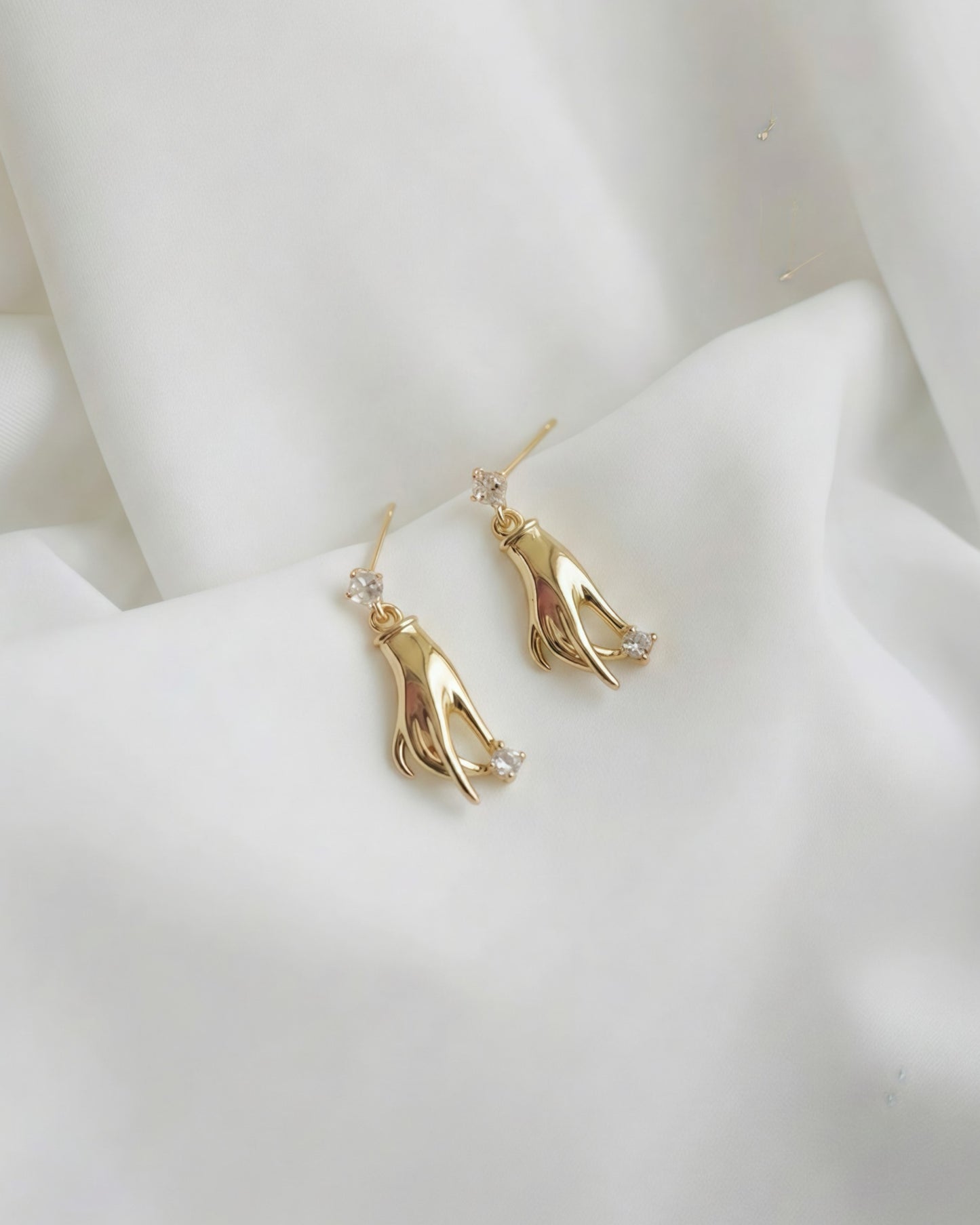 Gesture Hand Drop Earrings