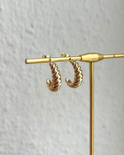 Twisted Croissant Stud Earrings