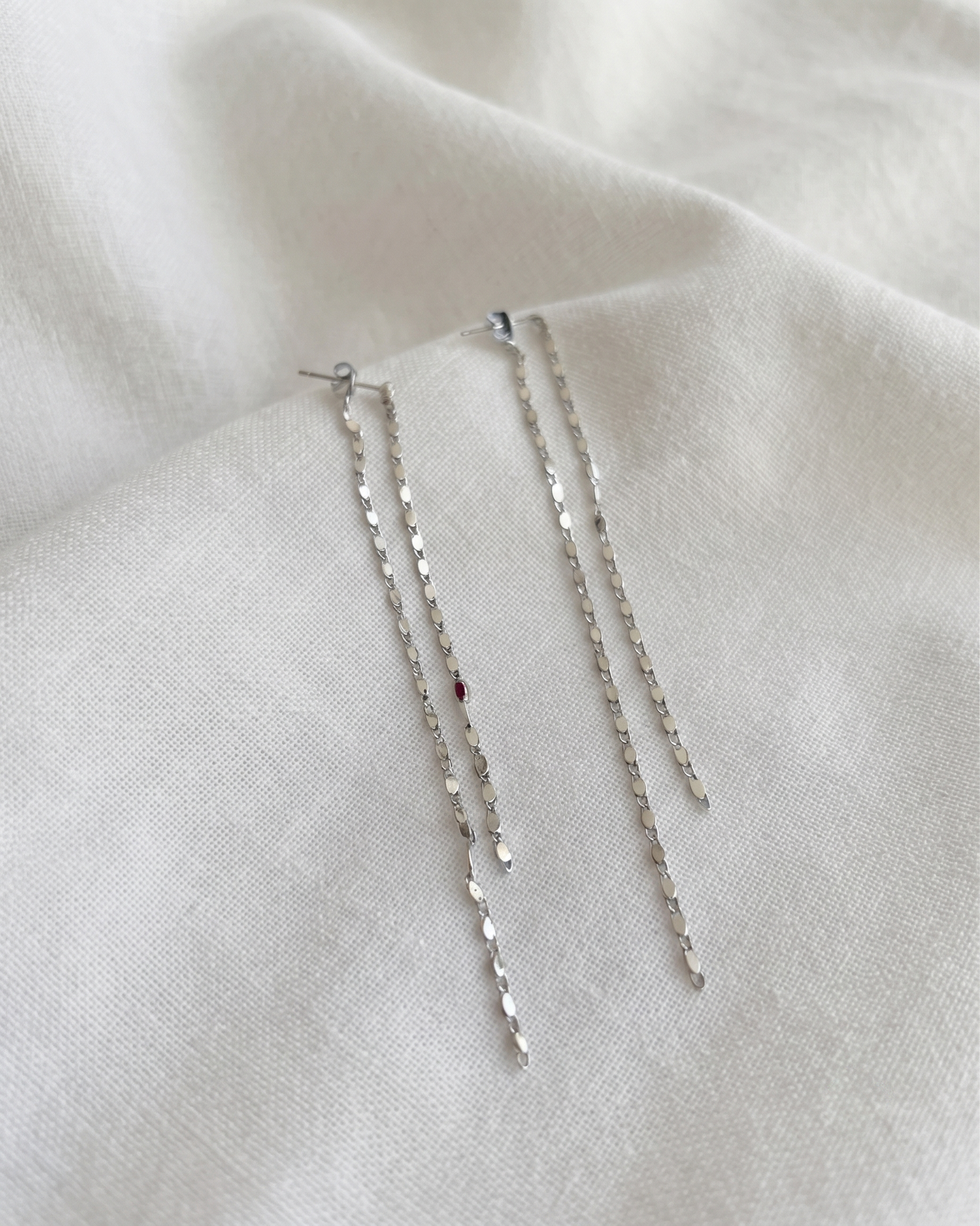 Linear Chain Drop Earrings