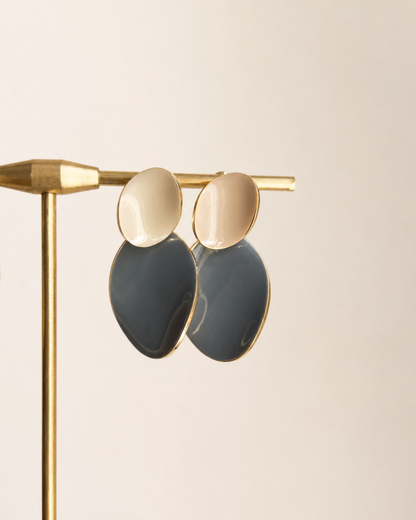 Pebble & Meadow Enamel Drop Earrings