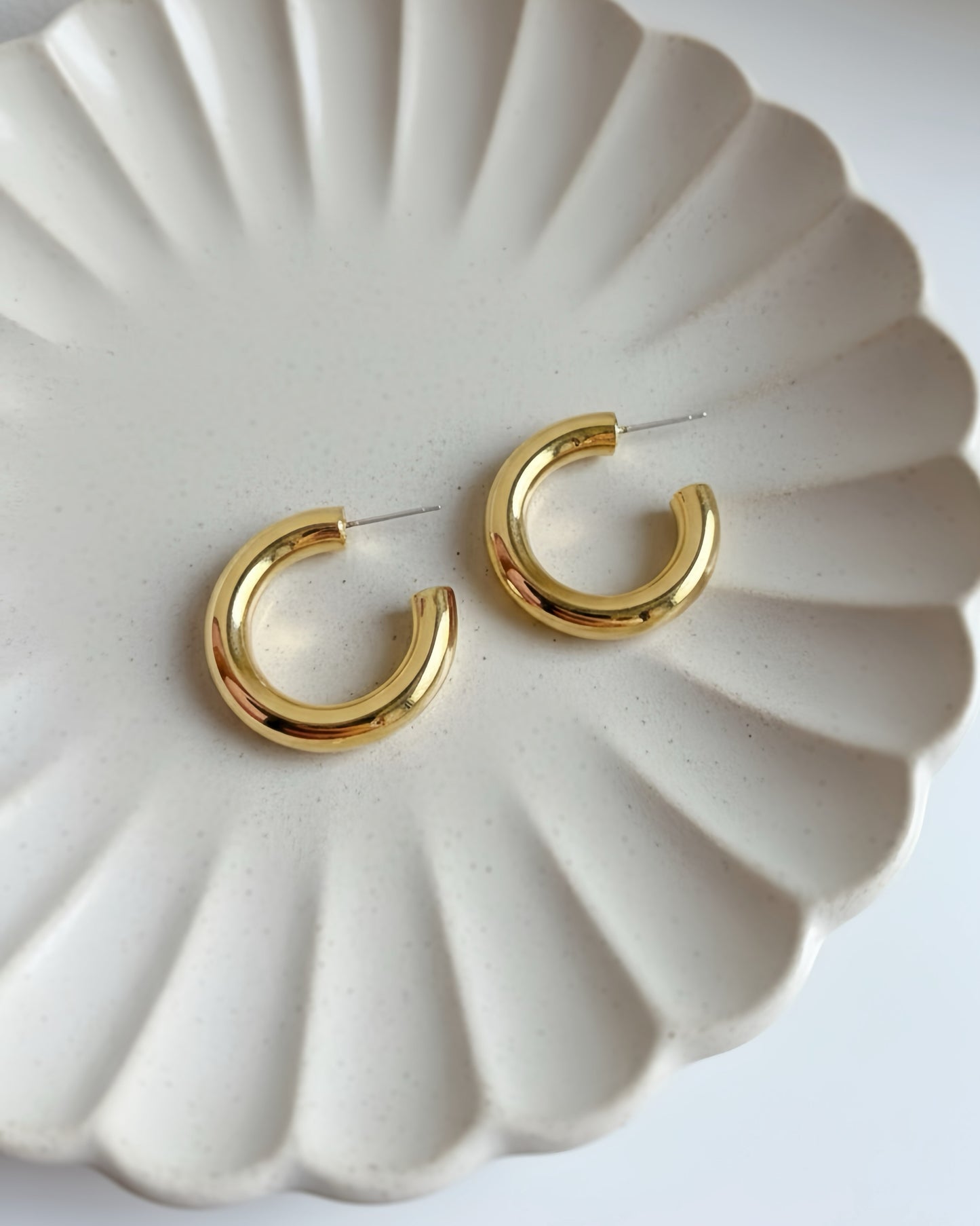 Classic Chunky Hoop Earrings