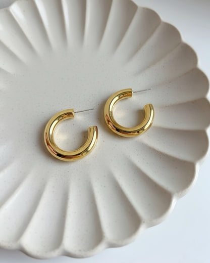 Classic Chunky Hoop Earrings