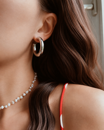 Classic Chunky Hoop Earrings
