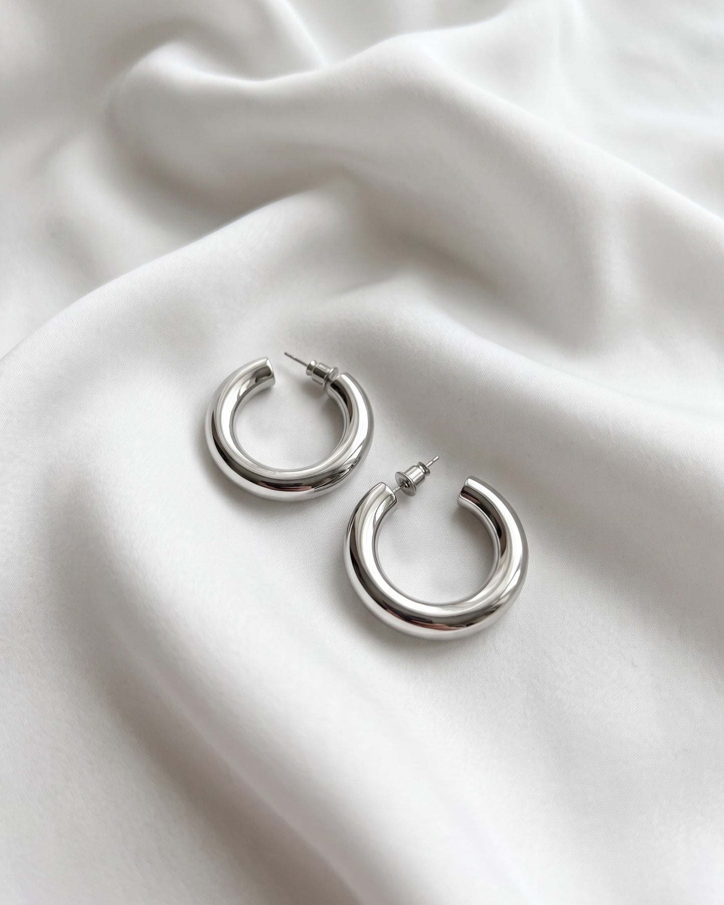 Classic Chunky Hoop Earrings