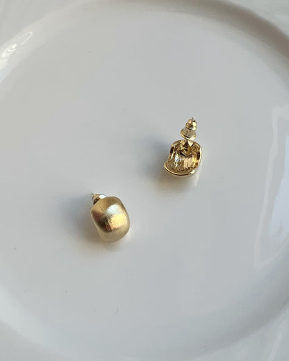 Minimal Dome Stud Earrings