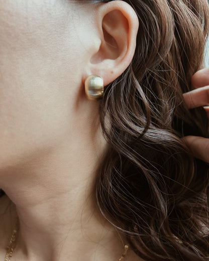 Minimal Dome Stud Earrings