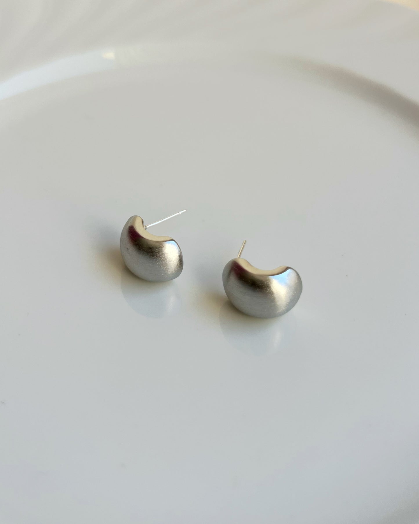 Minimal Dome Stud Earrings