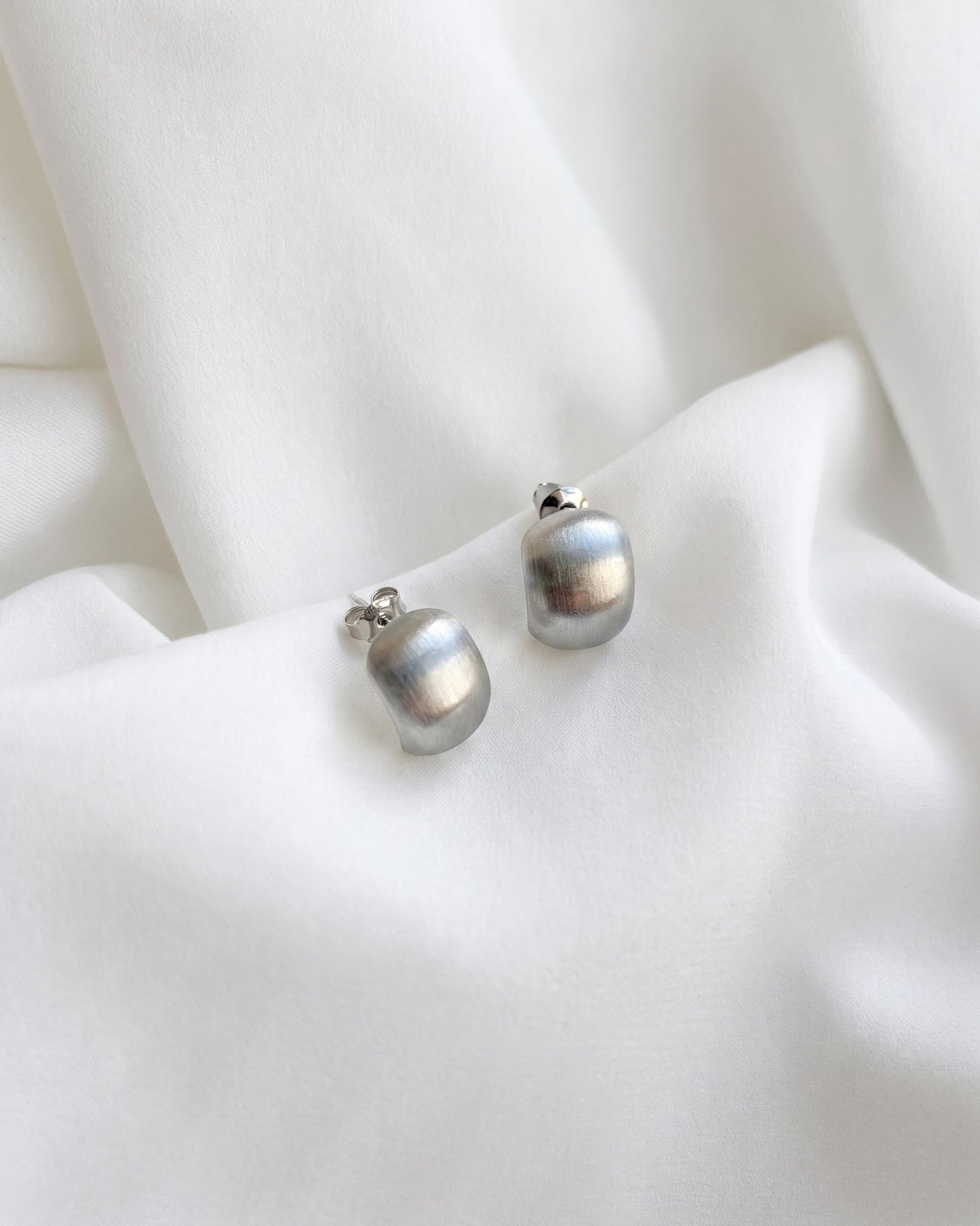 Minimal Dome Stud Earrings