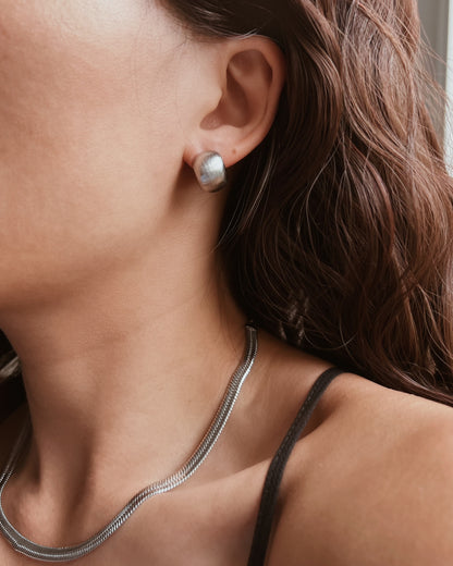 Minimal Dome Stud Earrings