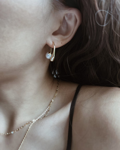 Pearl Ear Jacket Earrings