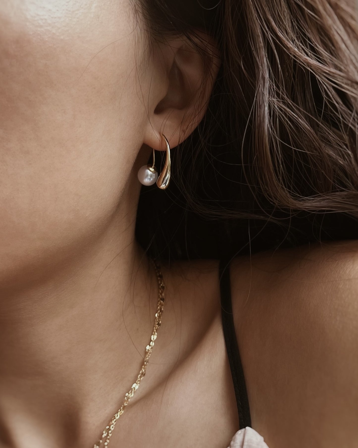 Pearl Ear Jacket Earrings