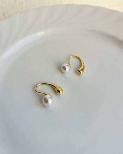 Pearl Ear Jacket Earrings