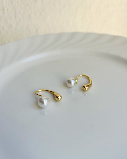 Pearl Ear Jacket Earrings