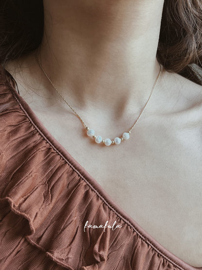 Five Pearl Bead Necklace