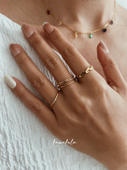 Gold Olive Leaf Ring