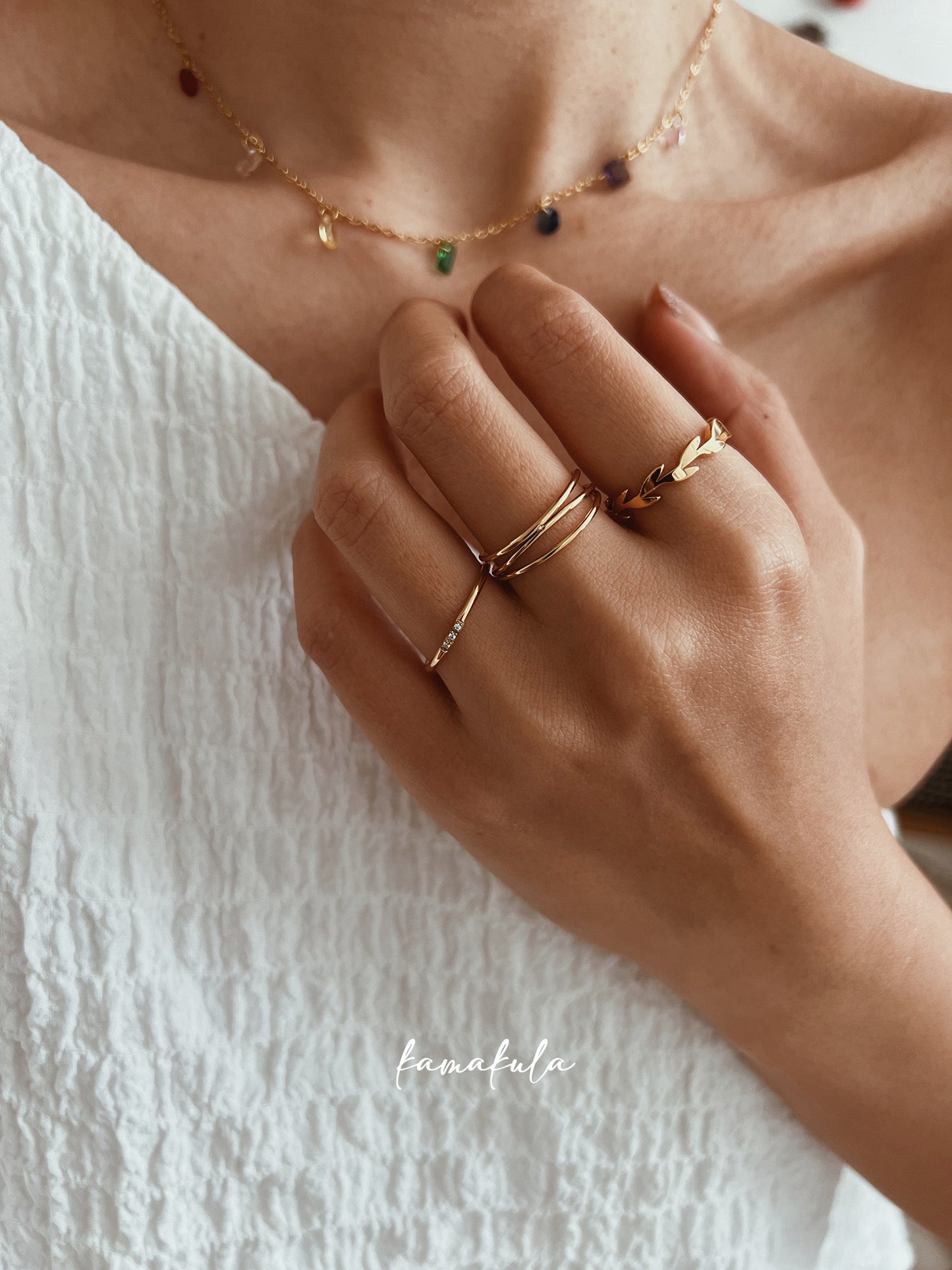Gold Olive Leaf Ring