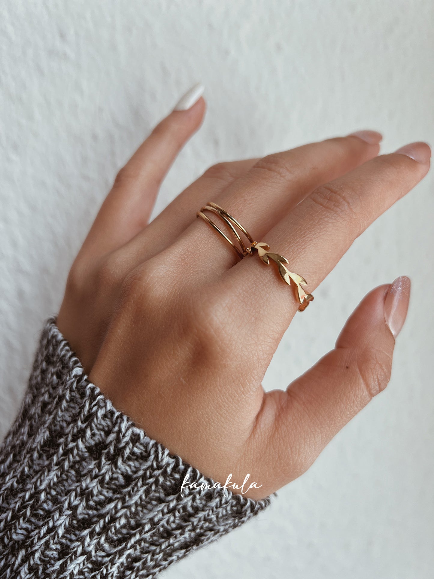 Gold Olive Leaf Ring