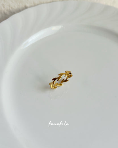 Gold Olive Leaf Ring
