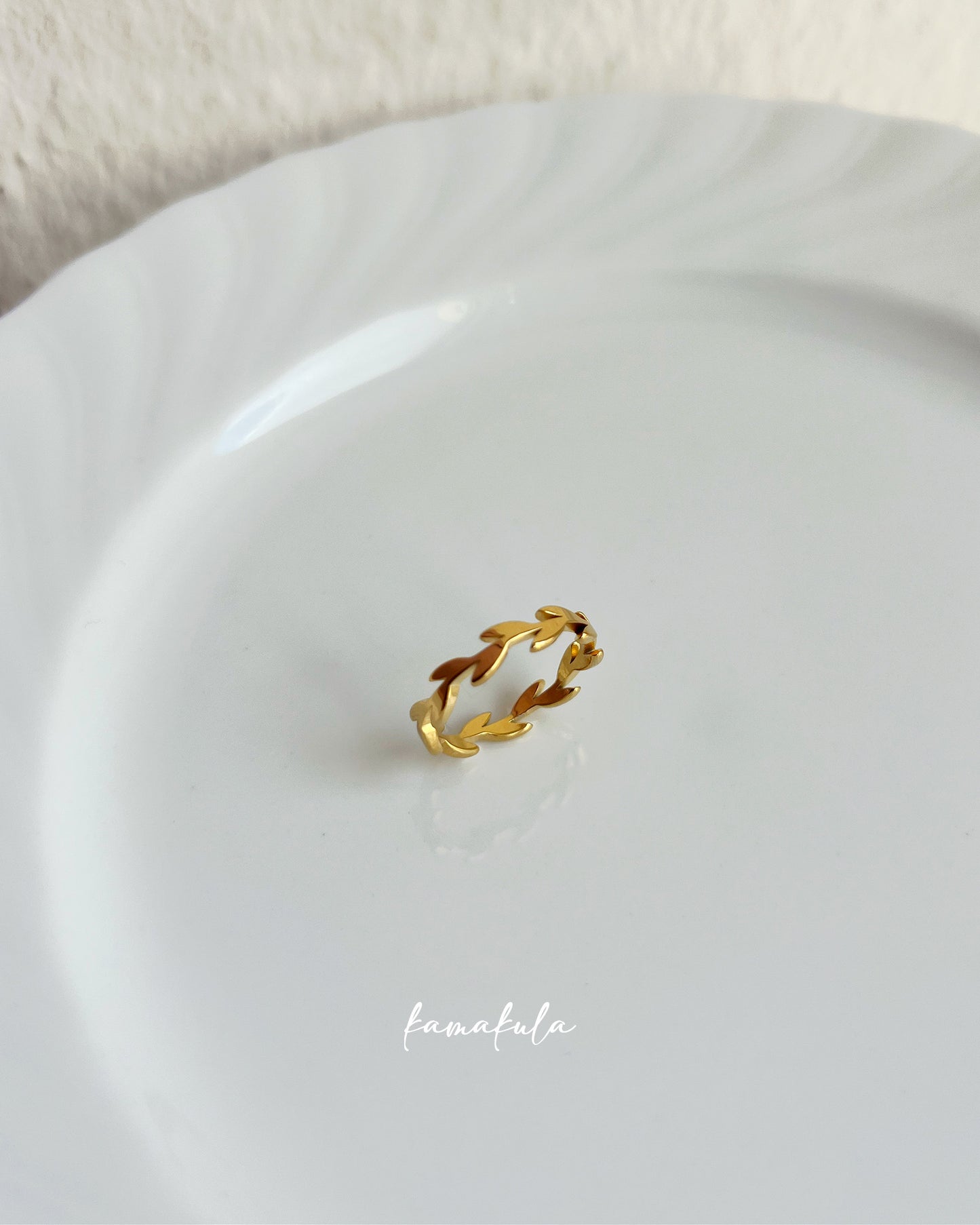 Gold Olive Leaf Ring