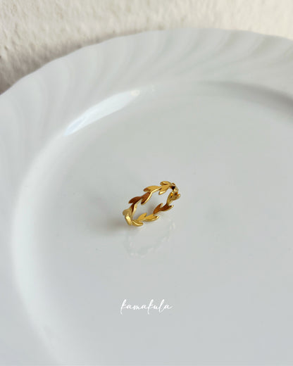 Gold Olive Leaf Ring