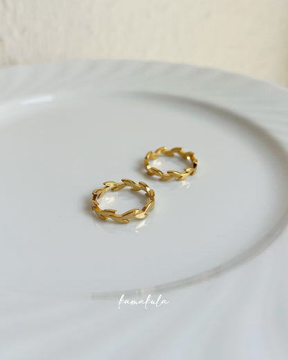 Gold Olive Leaf Ring