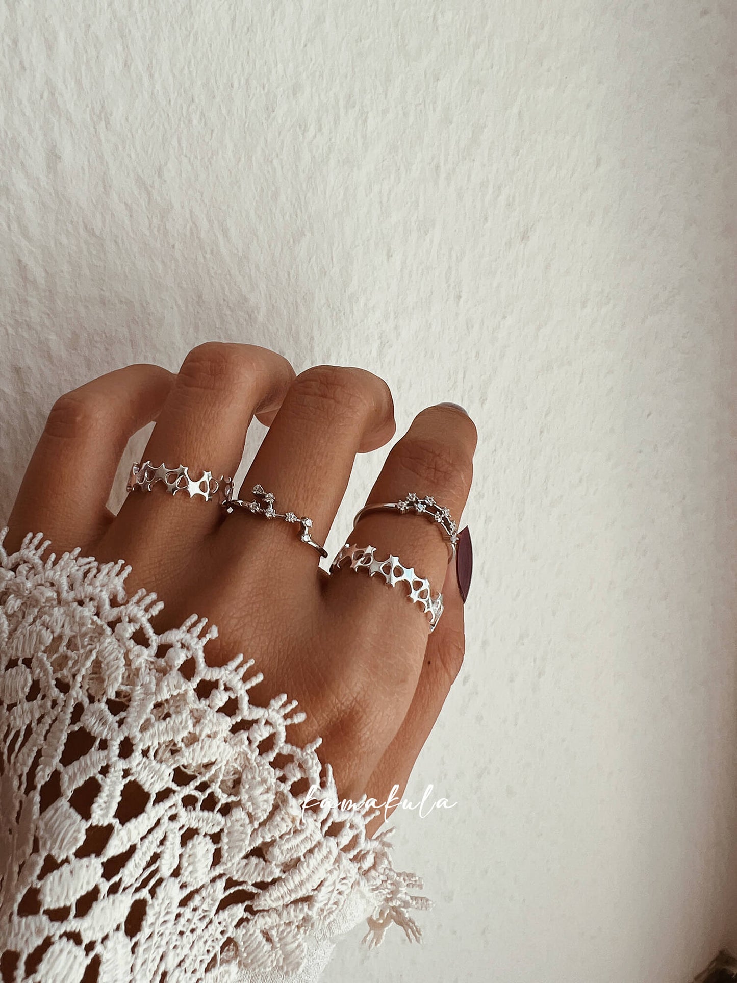 Hermia 925 Silver Star Ring