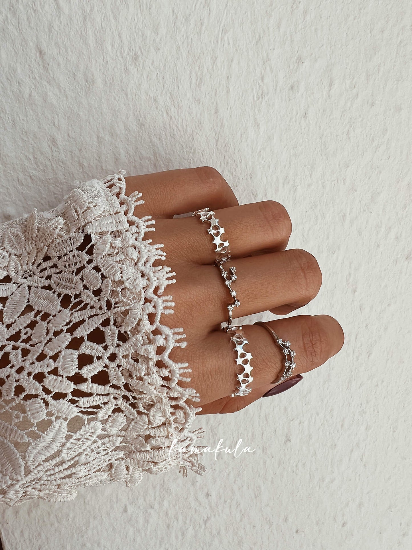 Hermia 925 Silver Star Ring
