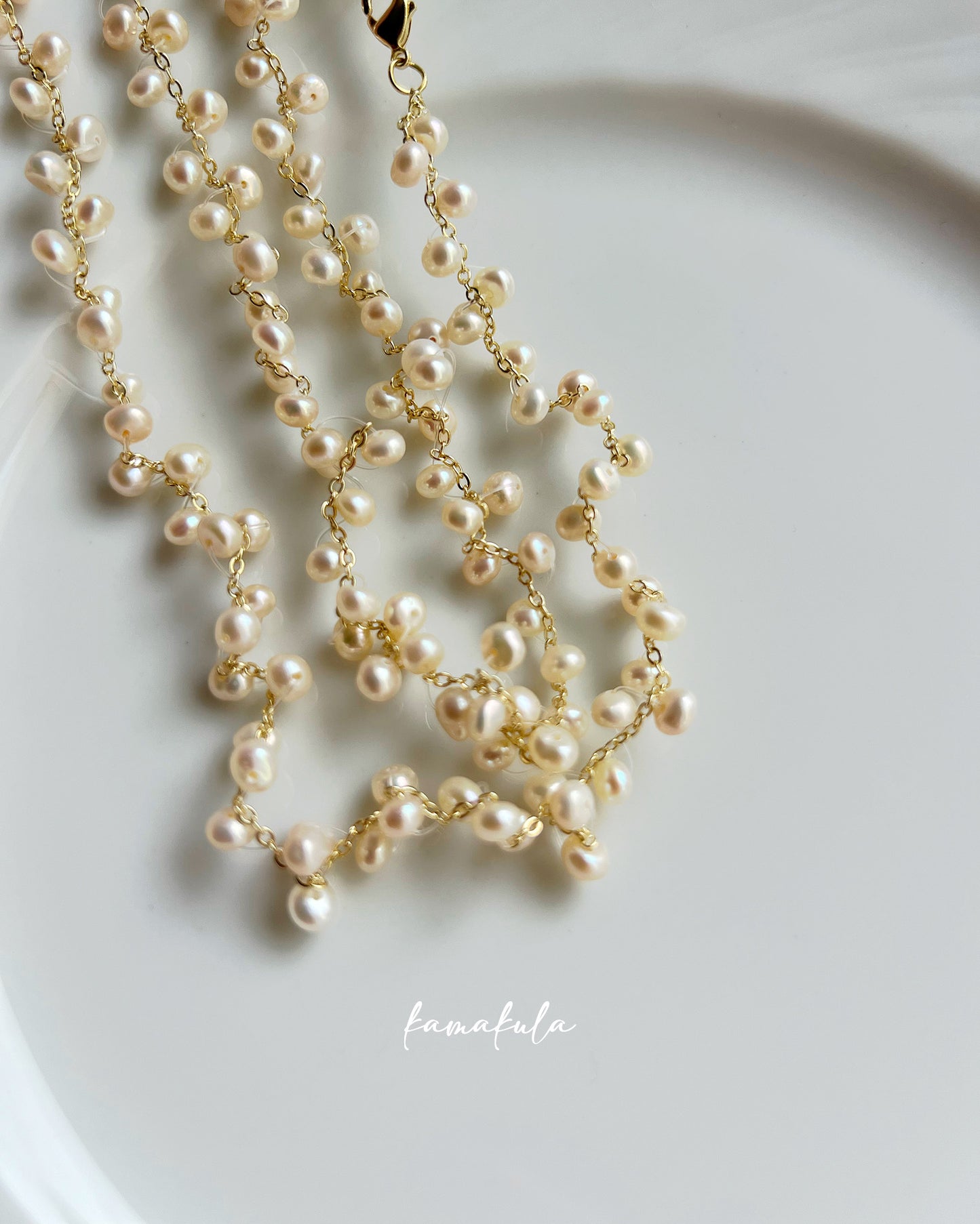Jasmine Pearl Choker Necklace