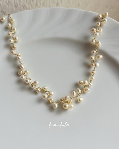 Jasmine Pearl Choker Necklace