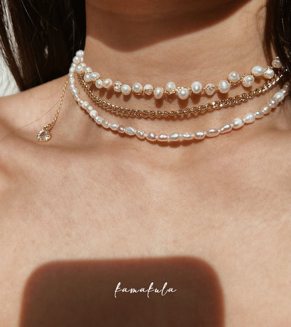 Jasmine Pearl Choker Necklace