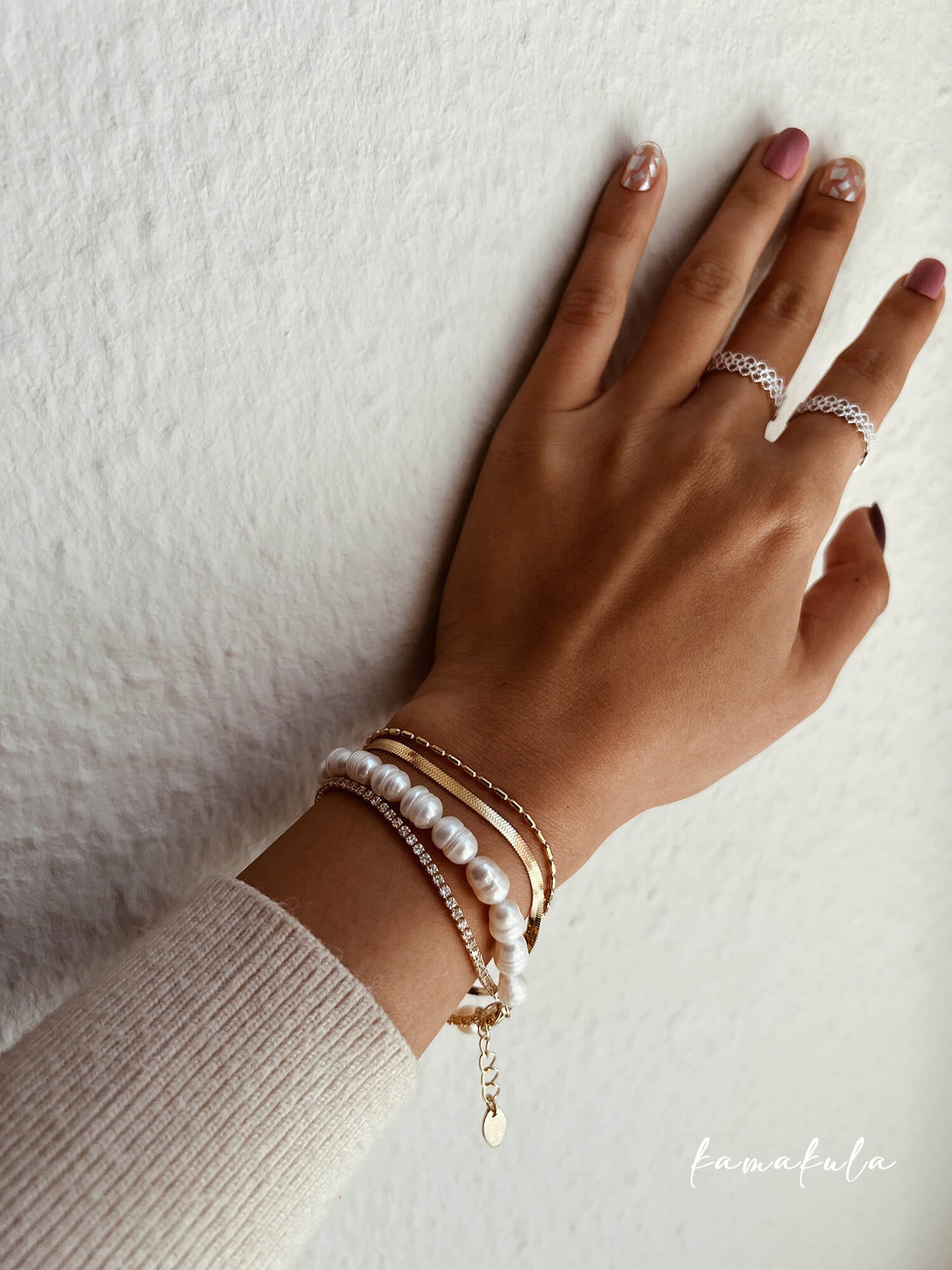 Dual Strand Pearl Bracelet