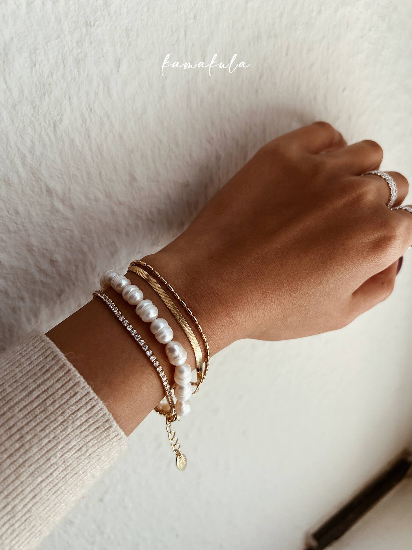 Dual Strand Pearl Bracelet