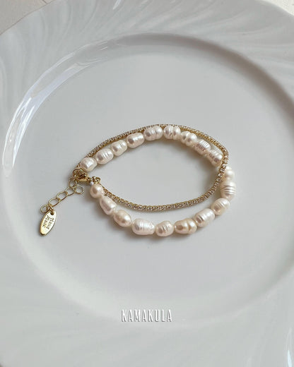 Dual Strand Pearl Bracelet