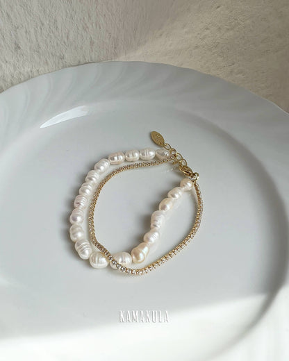 Dual Strand Pearl Bracelet