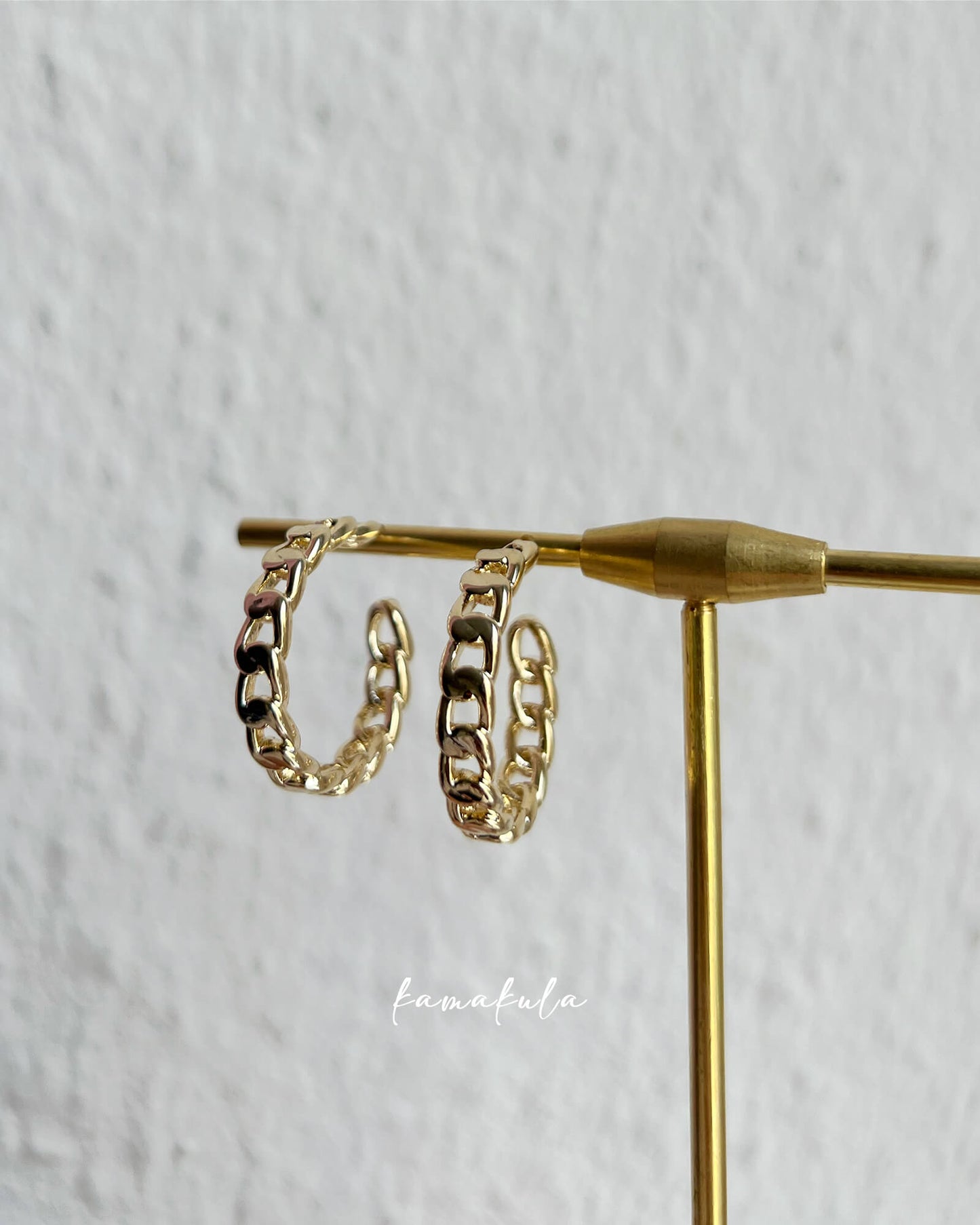 Chain Link Hoop Earrings