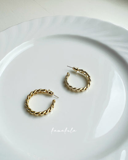 Chain Link Hoop Earrings