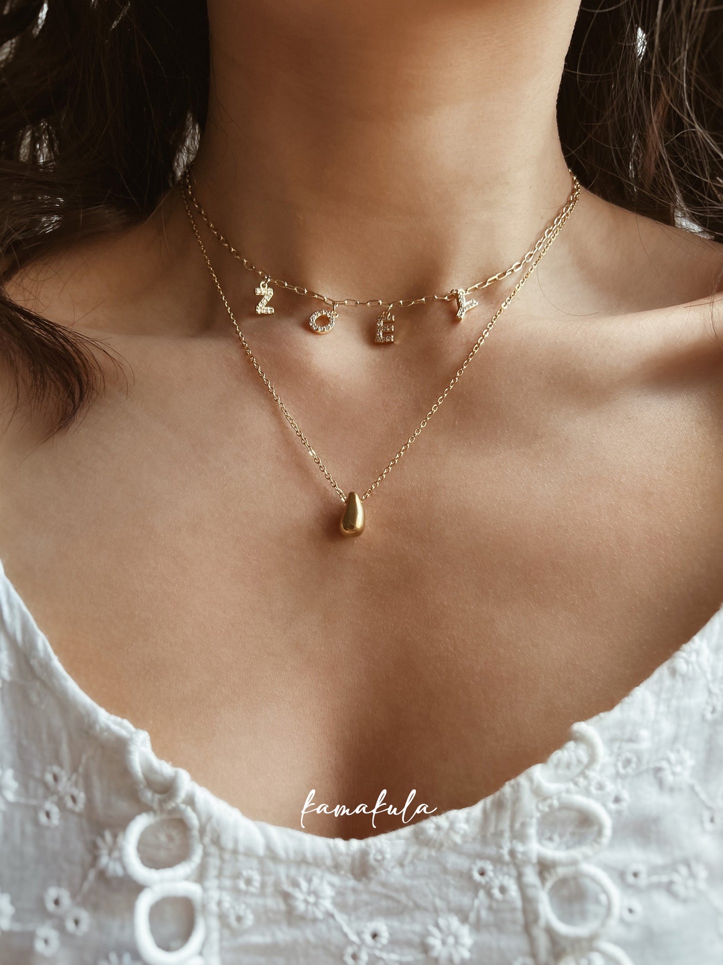 Minimal Dew Drop Necklace