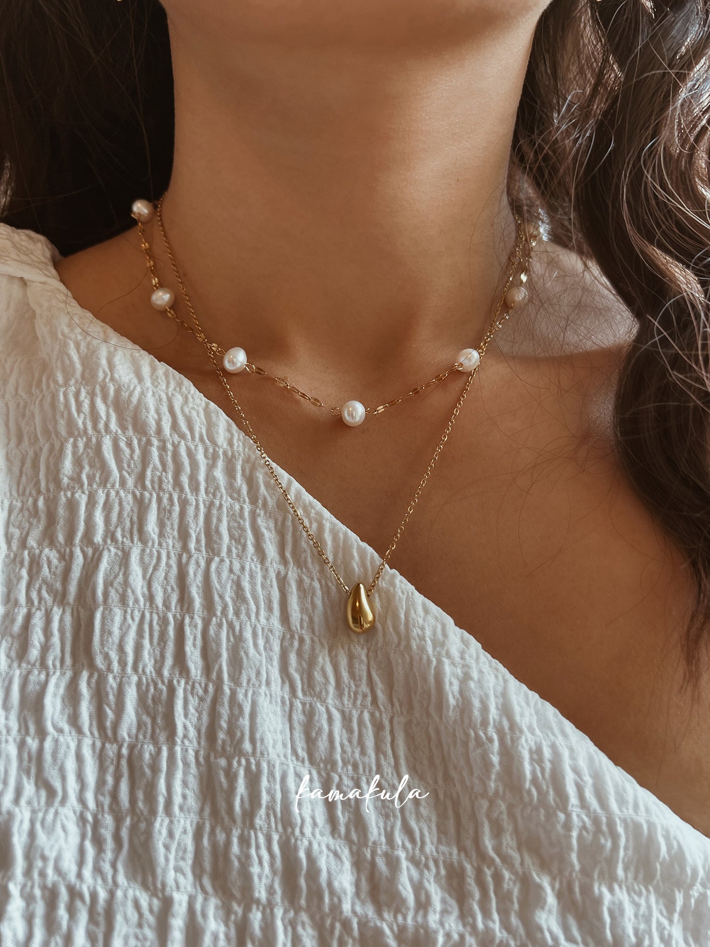 Minimal Dew Drop Necklace