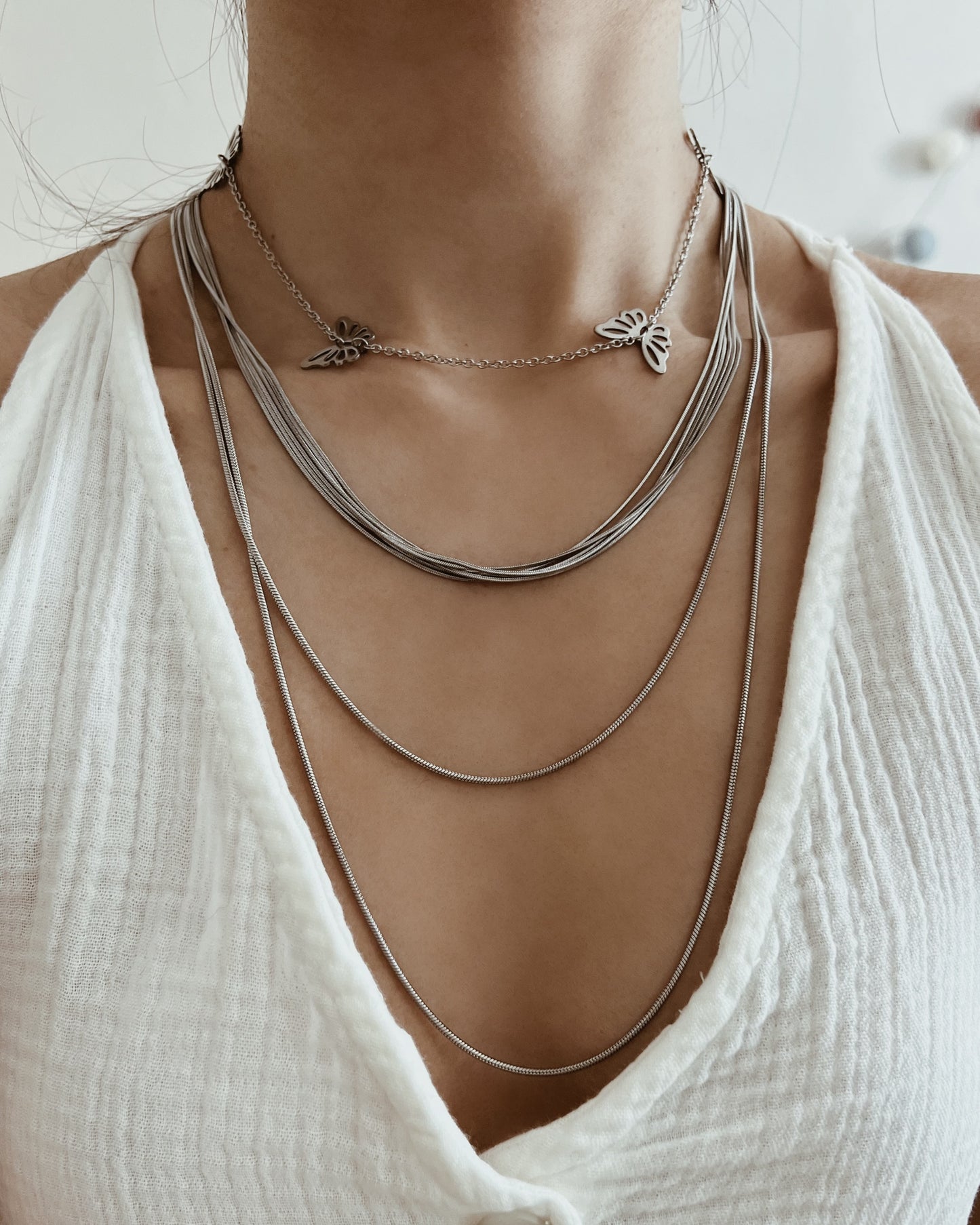Multi Layer Cord Necklace Waterproof
