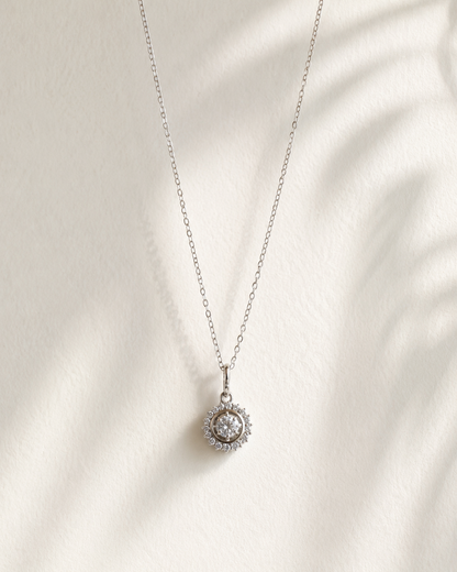 Wanderlust Compass Pendant Necklace 925 Silver