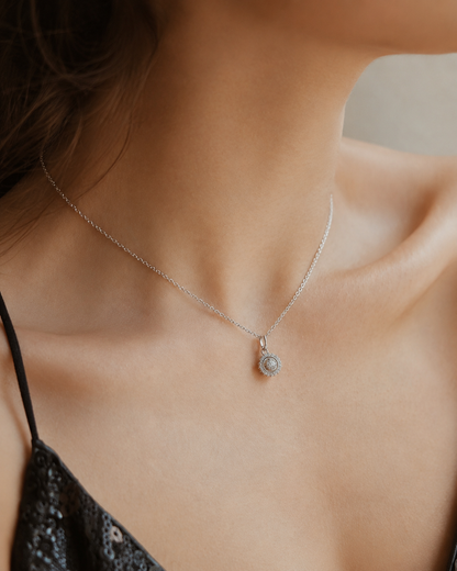 Wanderlust Compass Pendant Necklace 925 Silver