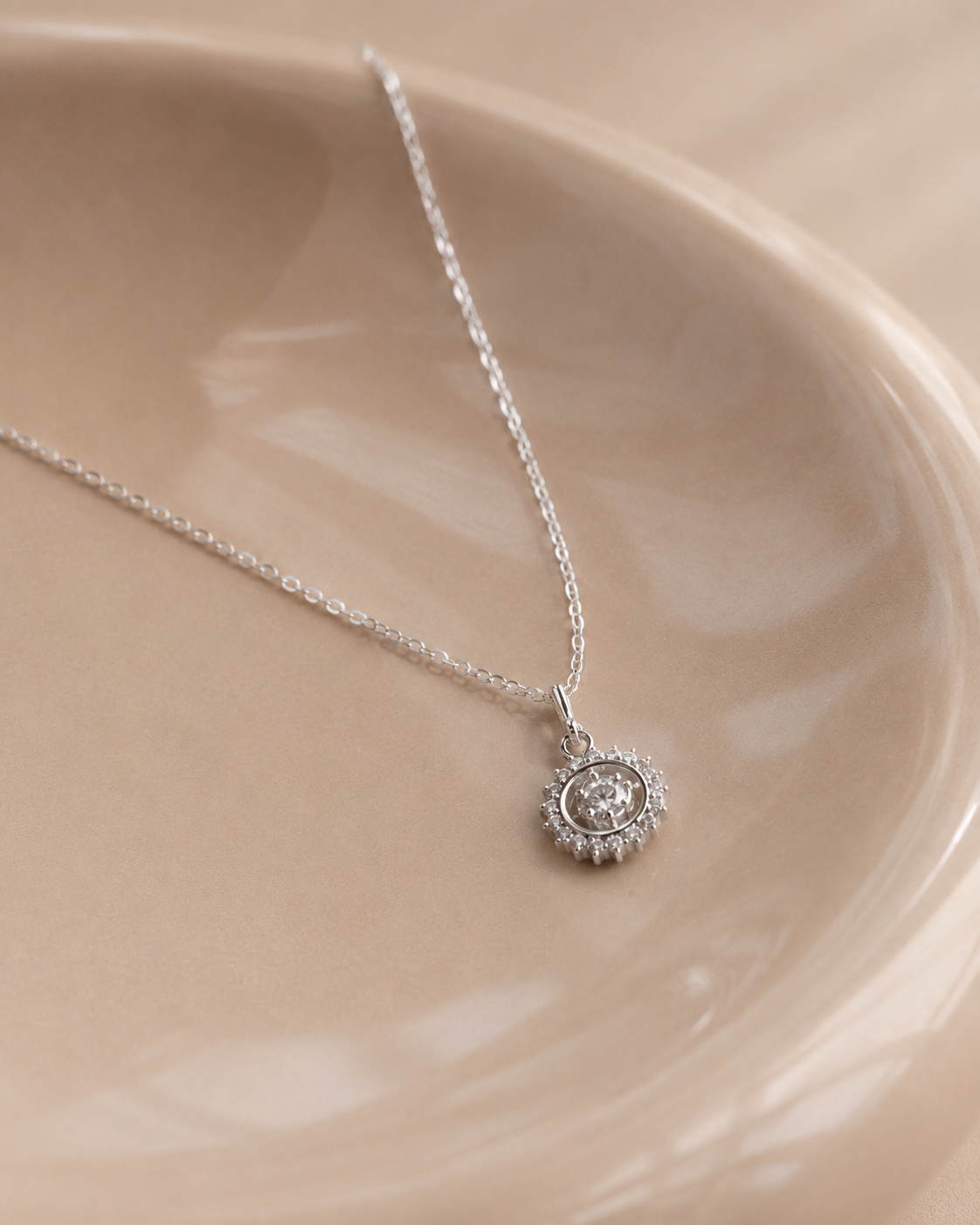 Wanderlust Compass Pendant Necklace 925 Silver