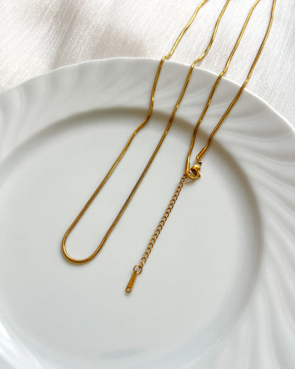 Long Layering Snake Chain Necklace Waterproof
